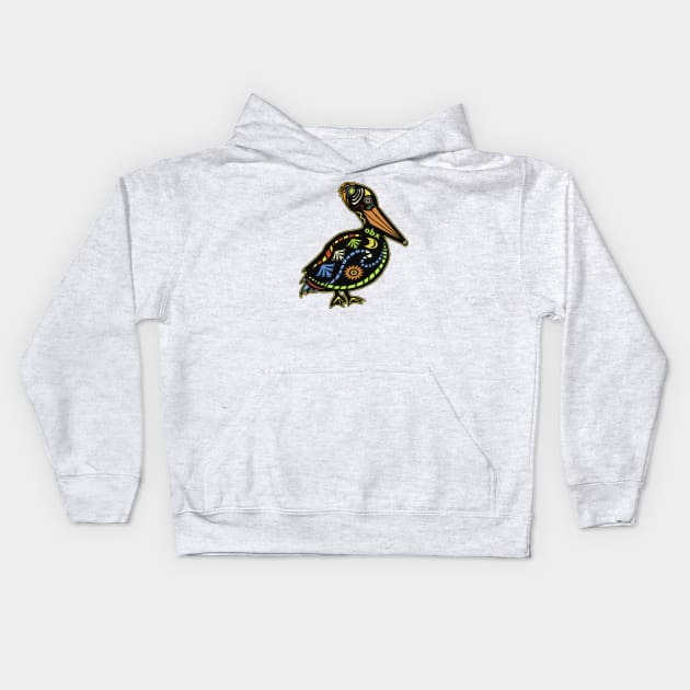 OBX Black Pelican Kids Hoodie by Trent Tides